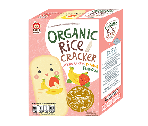 Baby Gluten Free Rice Cracker & strawberry 